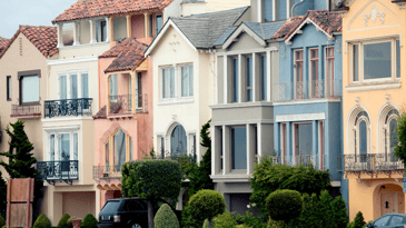 Row of California homes